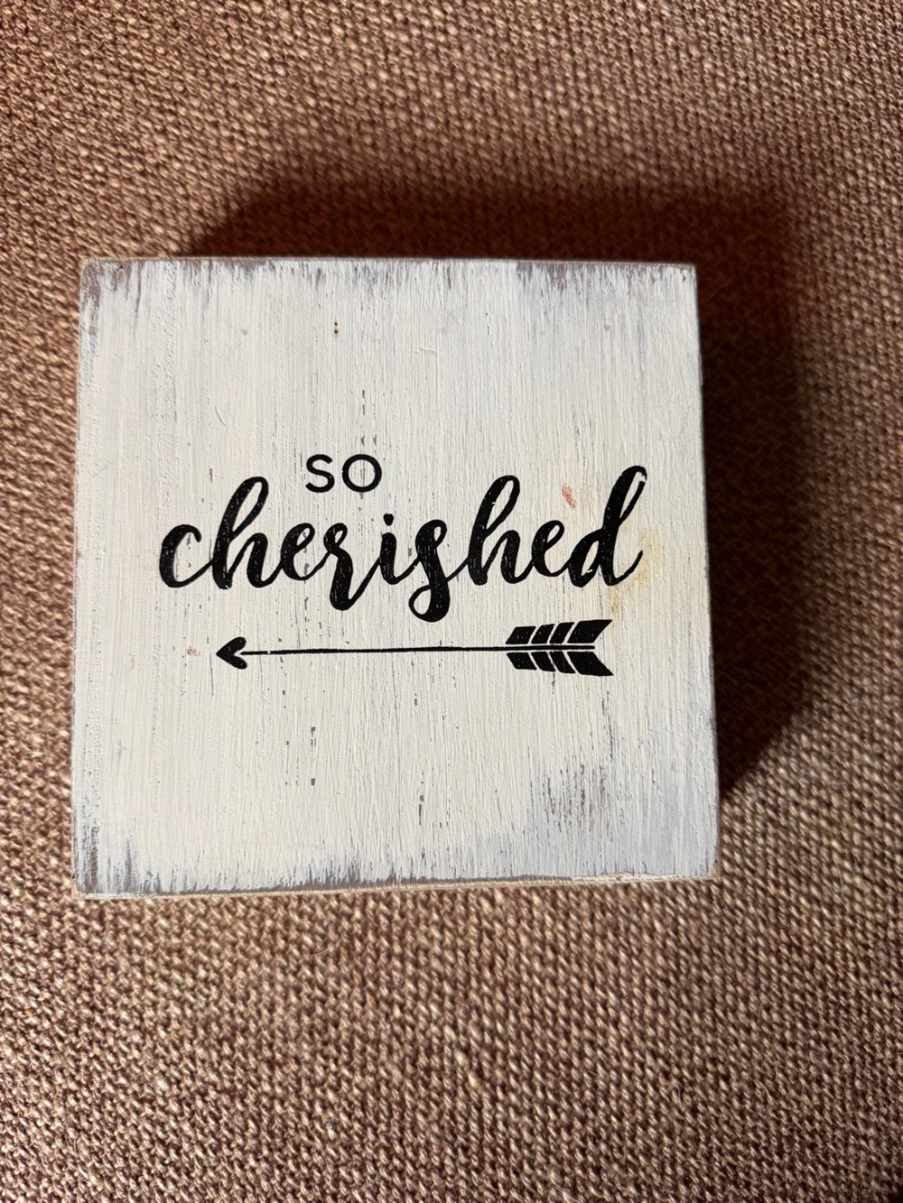 So Cherished White Wooden Wall Decor